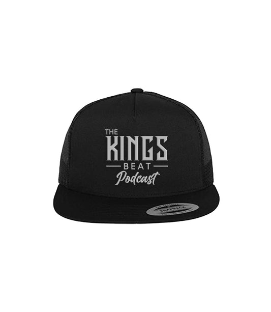 The Kings Beat flat bill truckers hat - Black