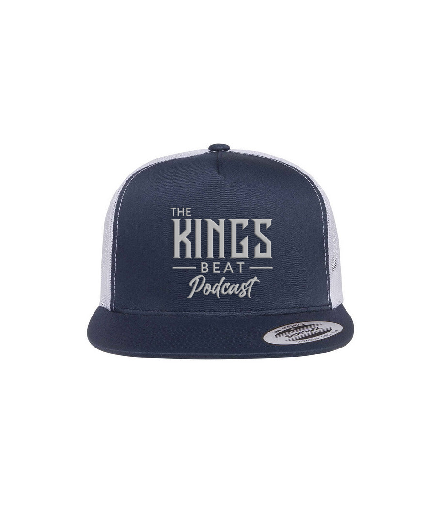 The Kings Beat flat bill truckers hat - Navy